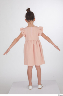 Doroteya casual dressed pink short dress standing whole body 0013.jpg